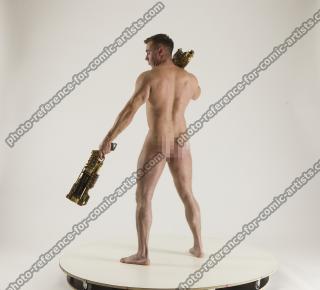 MICHAEL NAKED SOLDIER WITH GUNS